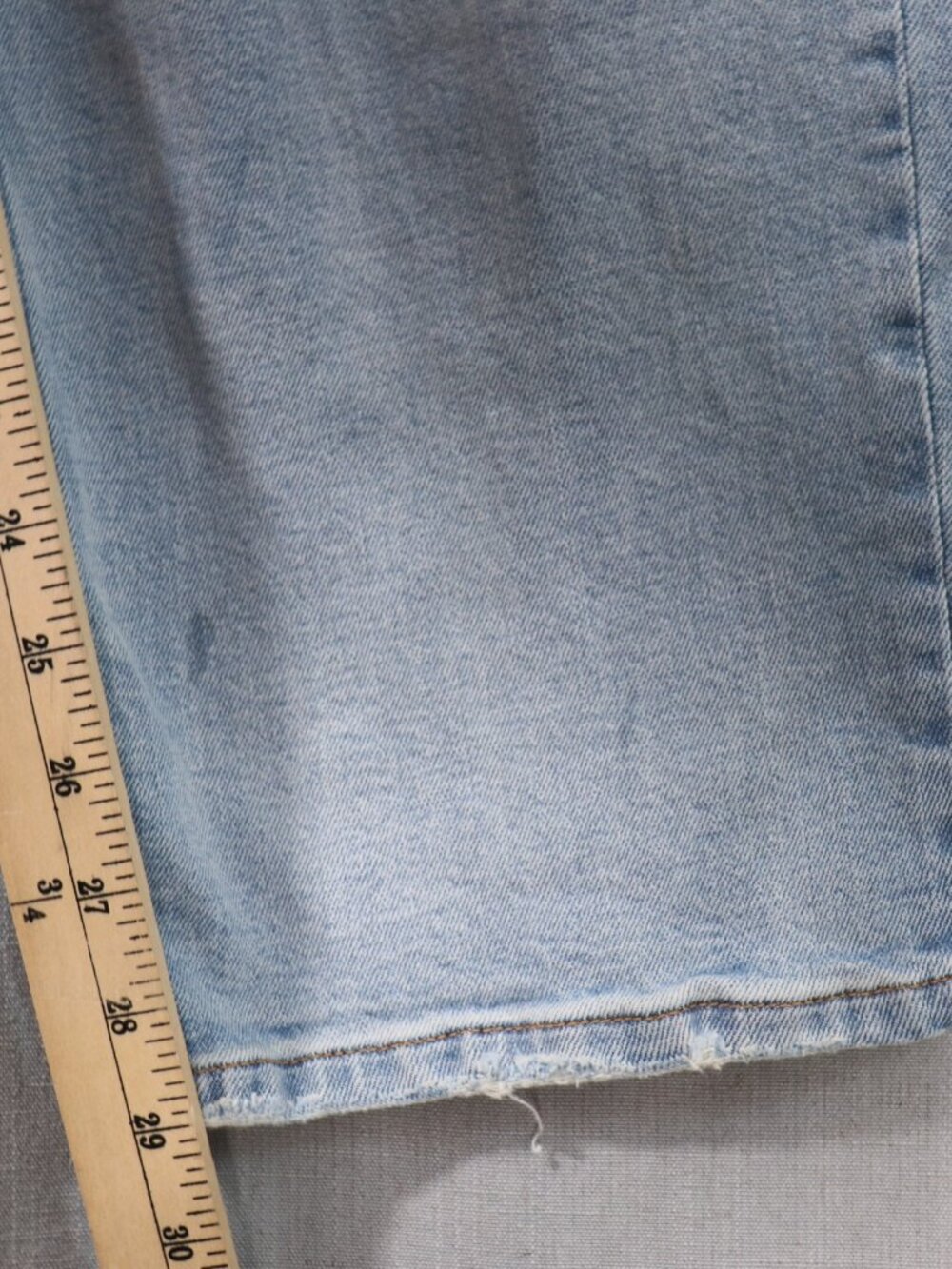 Dear John High Waisted Distressed Jean Women 31 - 12 Light Wash Comfort Stretch - Picture 15 of 16